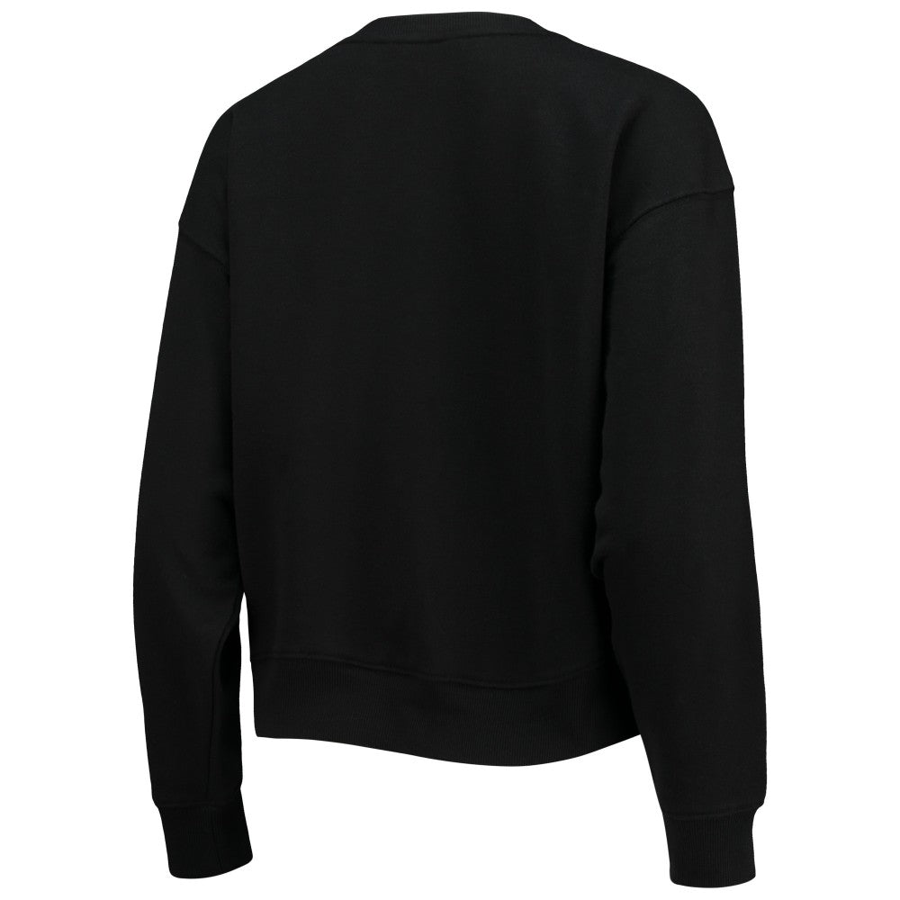 Miami Marlins DKNY Sport Women's Carrie Pullover Sweatshirt Black