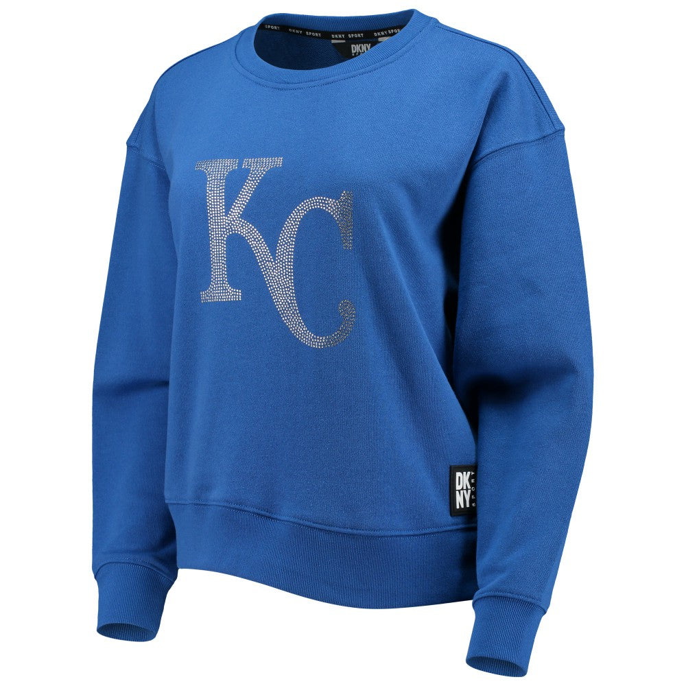 Kansas City Royals DKNY Sport Women's Carrie Pullover Sweatshirt Royal