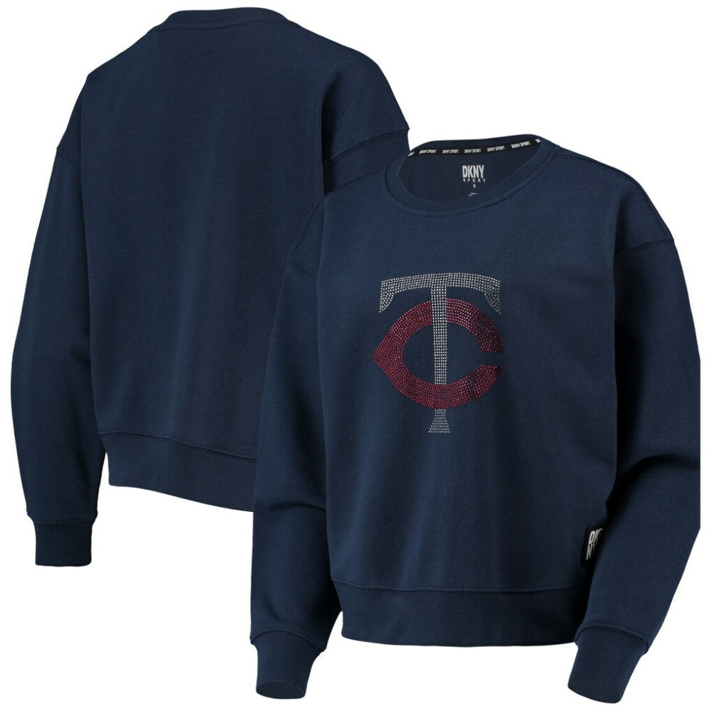 Minnesota Twins DKNY Sport Women's Carrie Pullover Sweatshirt Navy