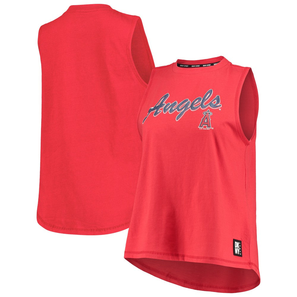Los Angeles Angels DKNY Sport Women's Marcie Tank Top Red