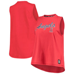 Los Angeles Angels DKNY Sport Women's Marcie Tank Top Red