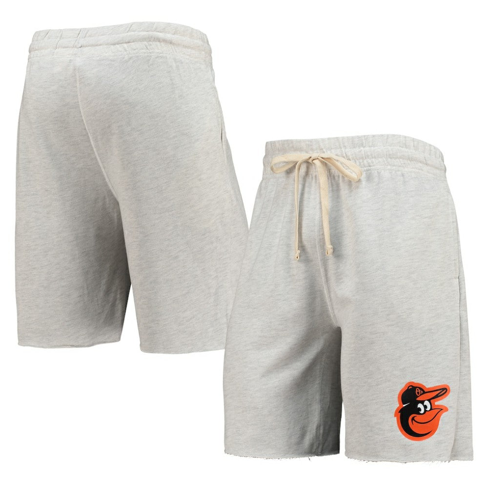 Baltimore Orioles Concepts Sport Mainstream Terry Tri-Blend Shorts Oatmeal