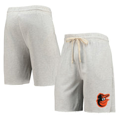 Baltimore Orioles Concepts Sport Mainstream Terry Tri-Blend Shorts Oatmeal