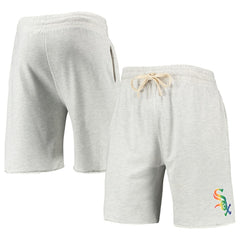 Chicago White Sox Concepts Sport Mainstream Logo Terry Tri-Blend Shorts Oatmeal