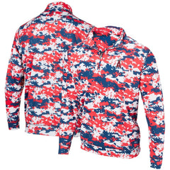 Los Angeles Angels Digital Camo Performance Quarter-Zip Pullover Jacket Red
