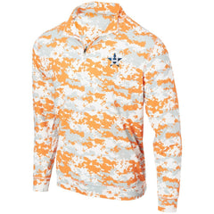 Houston Astros Digital Camo Performance Quarter-Zip Pullover Jacket Orange