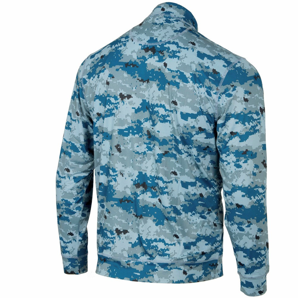 Kansas City Royals Digital Camo Performance Quarter-Zip Pullover Jacket Royal