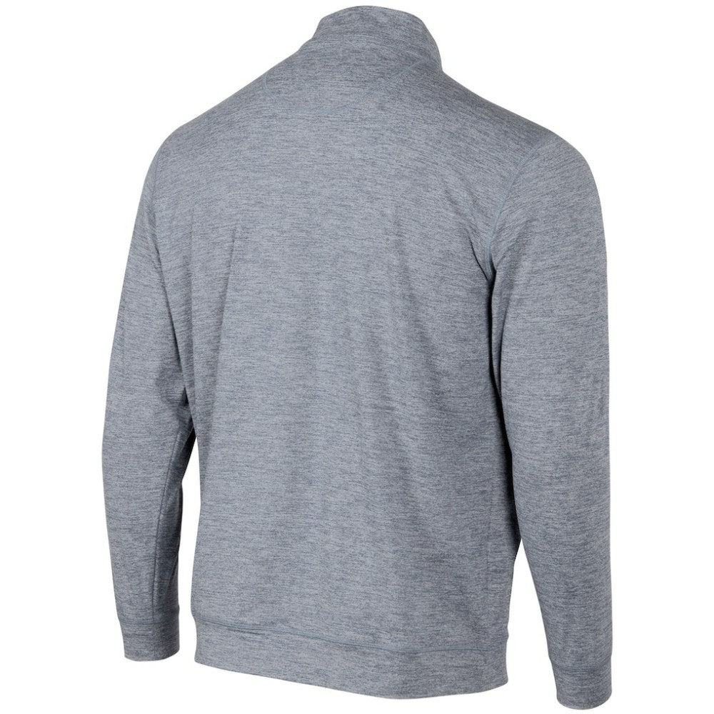 Minnesota Twins Peached Marled Yarn Quarter-Zip Pullover Jacket Heathered Navy