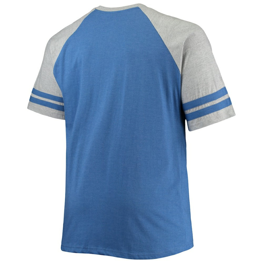 Toronto Maple Leafs Big & Tall Raglan T-Shirt Heathered Blue