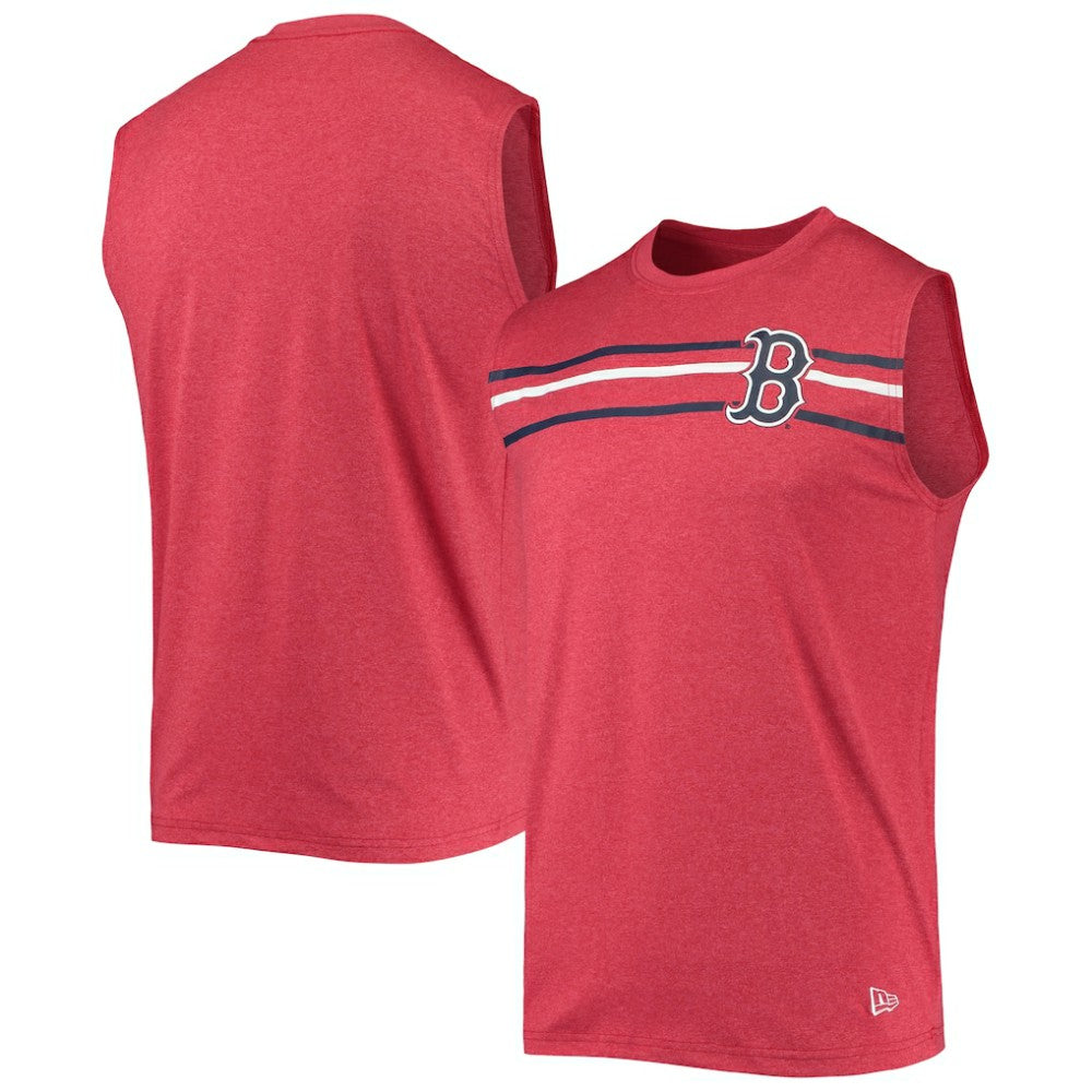Boston Red Sox Muscle Tank Top Heathered Red | New Era