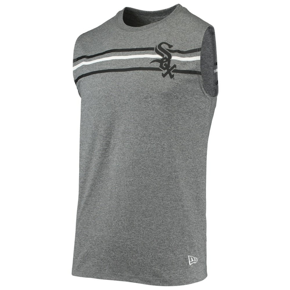 Chicago White Sox Muscle Tank Top Heathered Gray | New Era