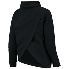 Boston Red Sox Levelwear Women's Vega Funnel Neck Raglan Pullover Sweatshirt Black
