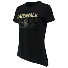 St. Louis Cardinals Levelwear Women's Birch Delta Asymmetrical T-Shirt Black