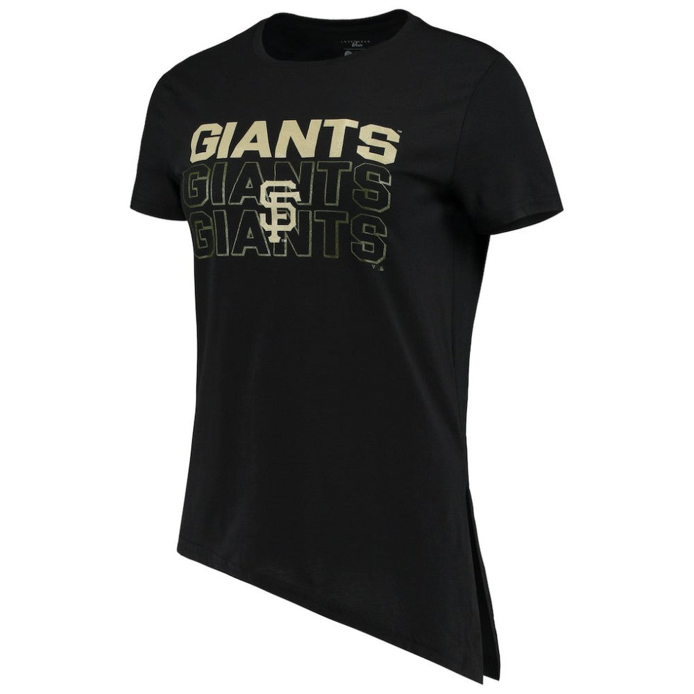 San Francisco Giants Levelwear Women's Birch Delta Asymmetrical T-Shirt Black