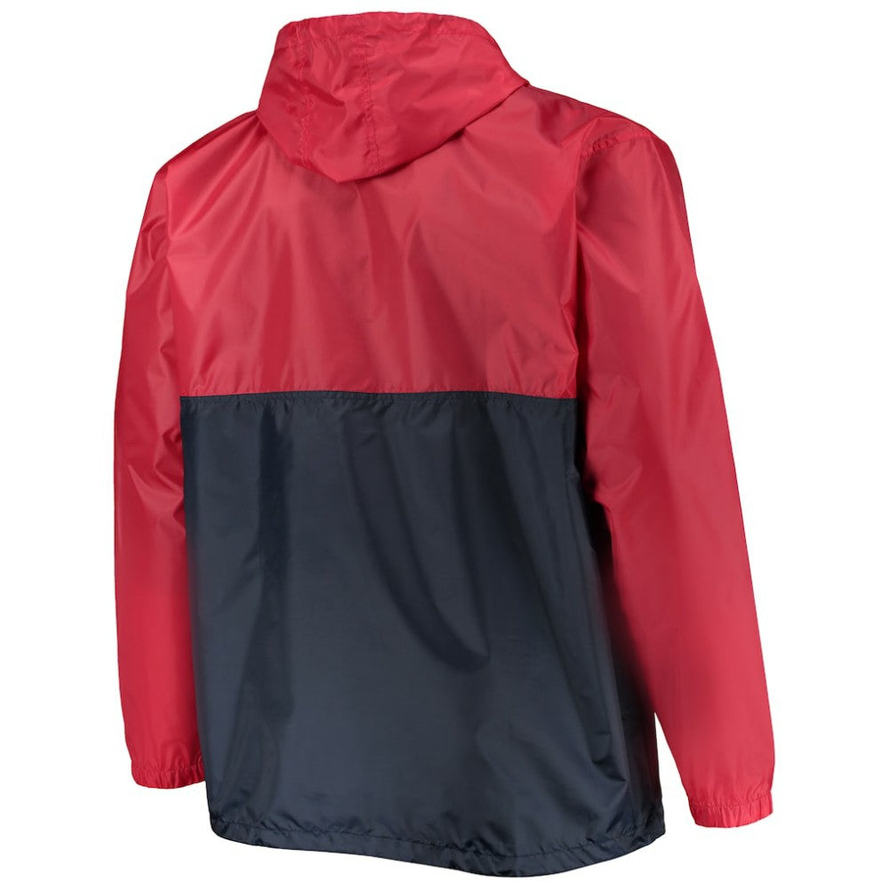 Washington Capitals Big & Tall Anorak Half-Zip Pullover Hoodie Red