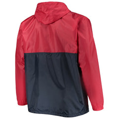 Washington Capitals Big & Tall Anorak Half-Zip Pullover Hoodie Red