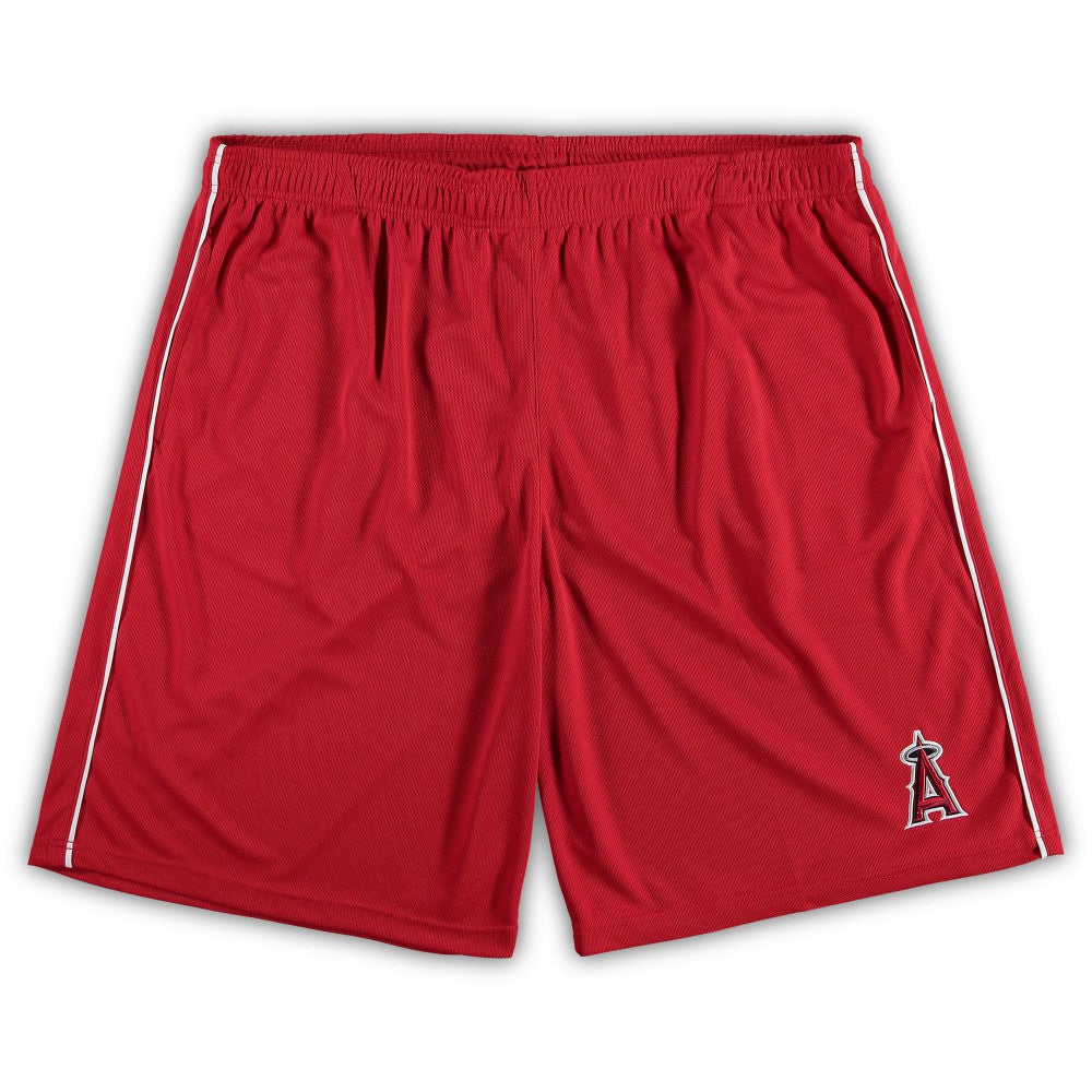Los Angeles Angels Big & Tall Mesh Shorts Red