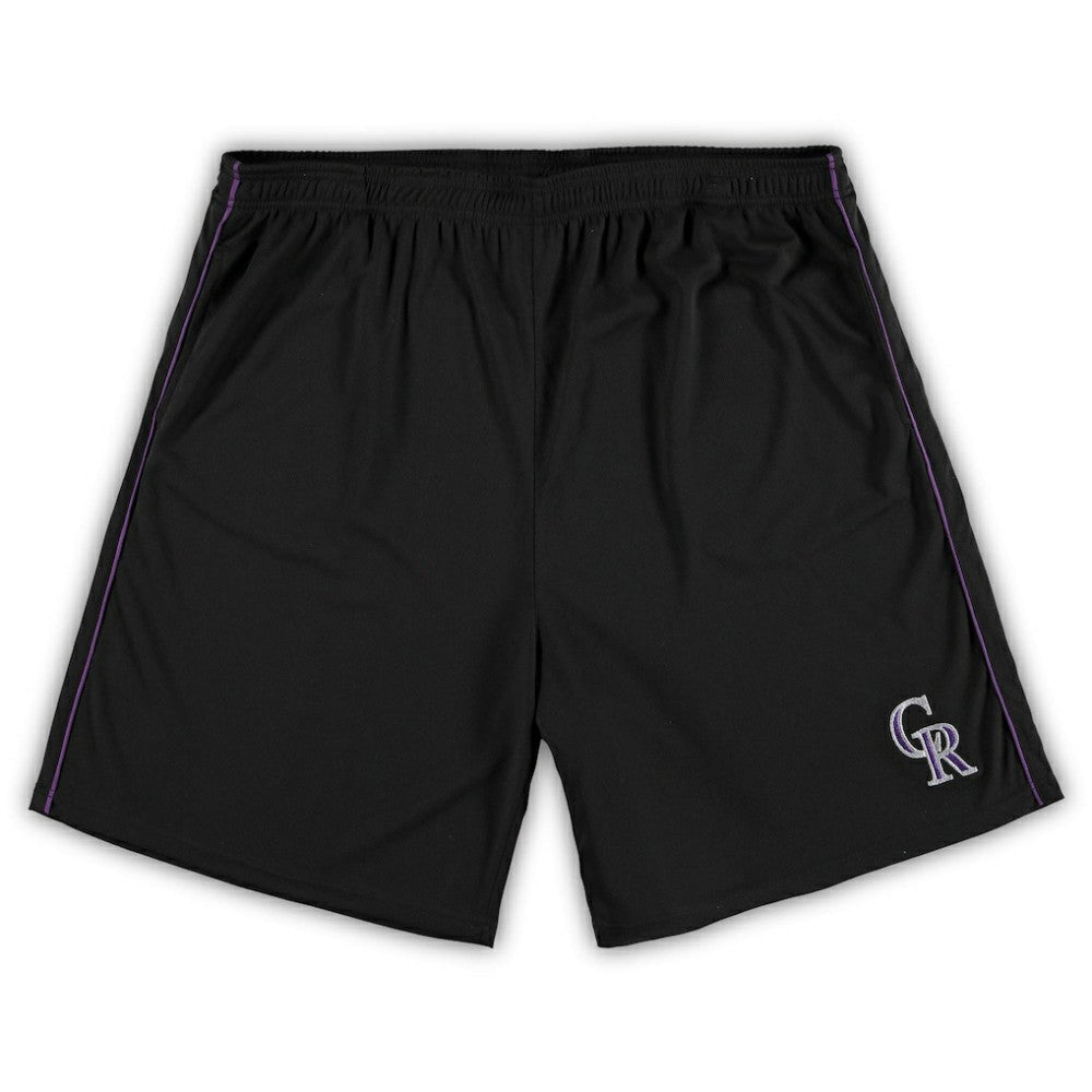Colorado Rockies Big & Tall Mesh Shorts Black