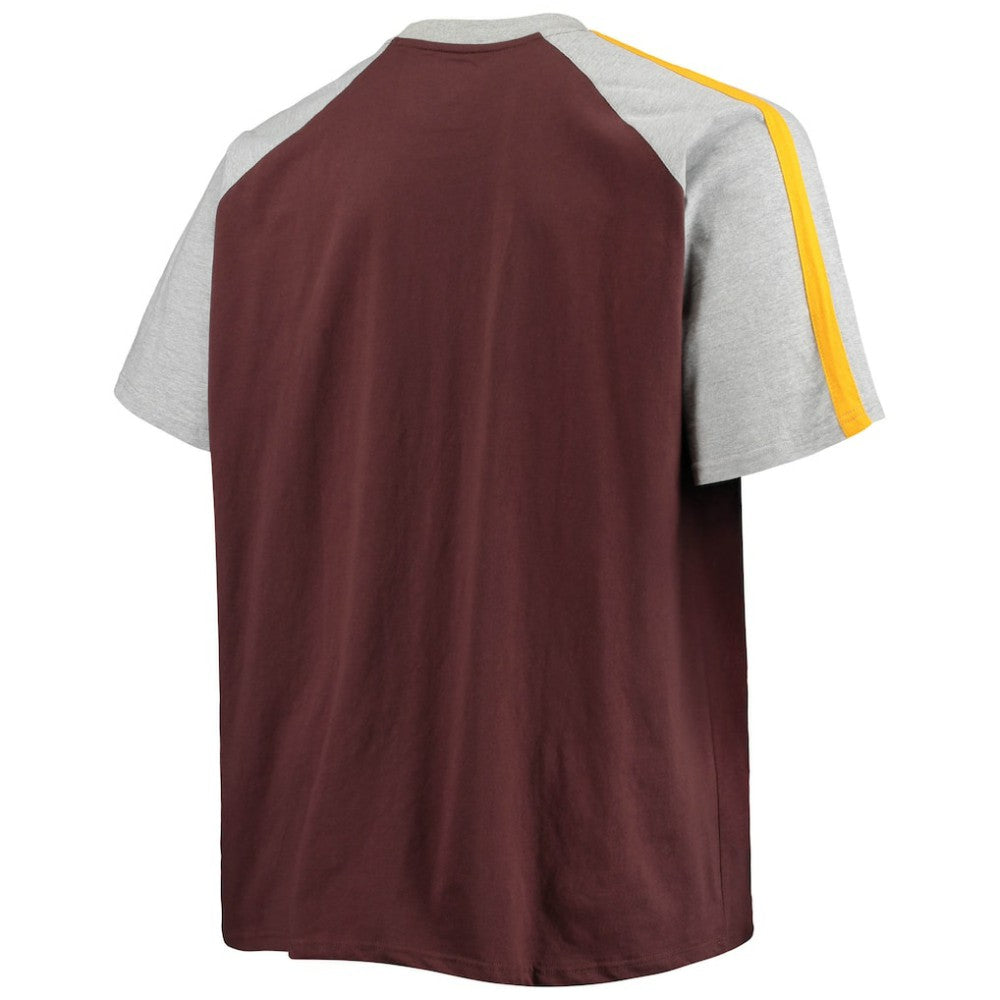 San Diego Padres Big & Tall Circular Raglan T-Shirt Brown/Heathered Gray