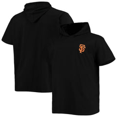 San Francisco Giants Big & Tall Jersey Short Sleeve Pullover Hoodie T-Shirt Black