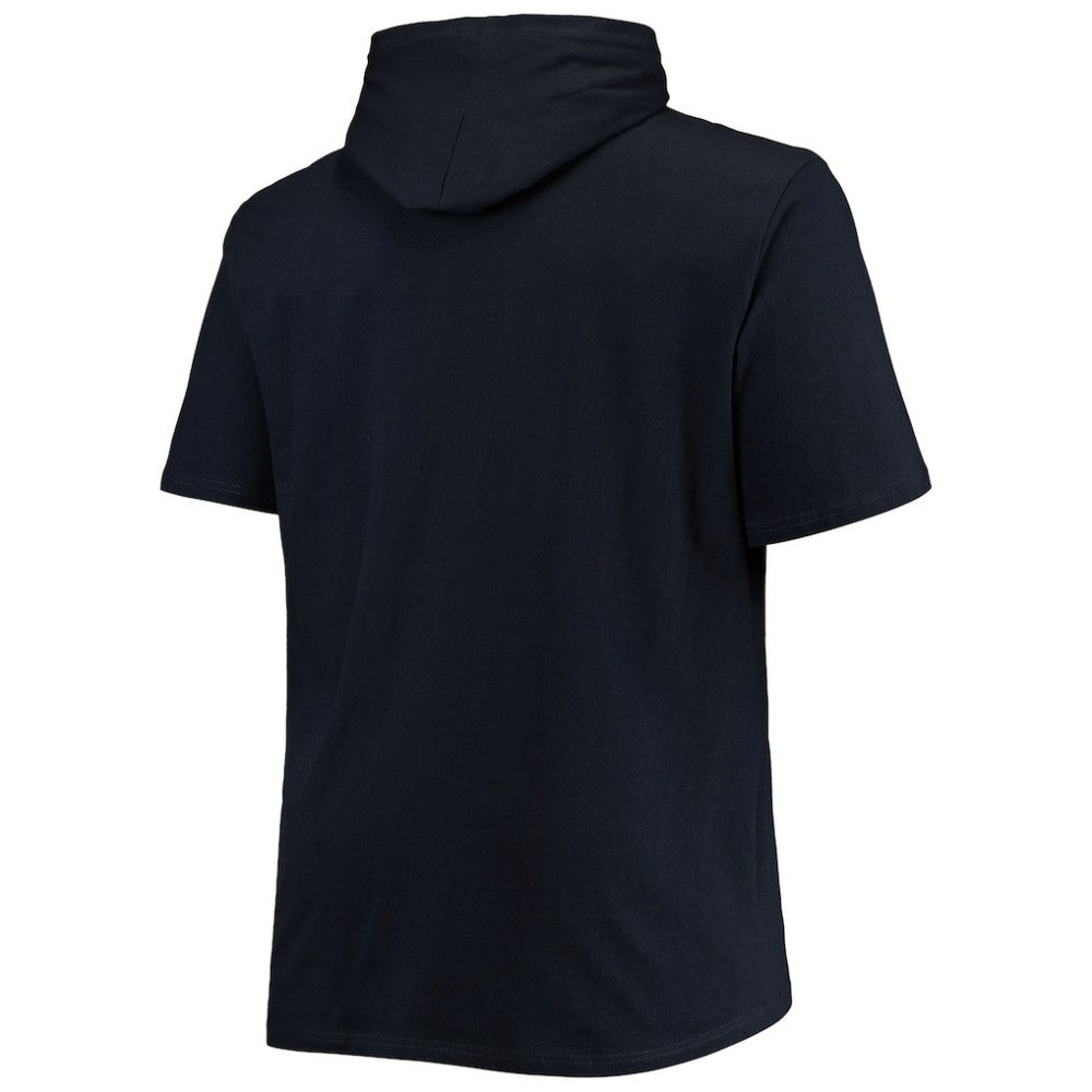 Cleveland Guardians Big & Tall Jersey Short Sleeve Pullover Hoodie T-Shirt Navy