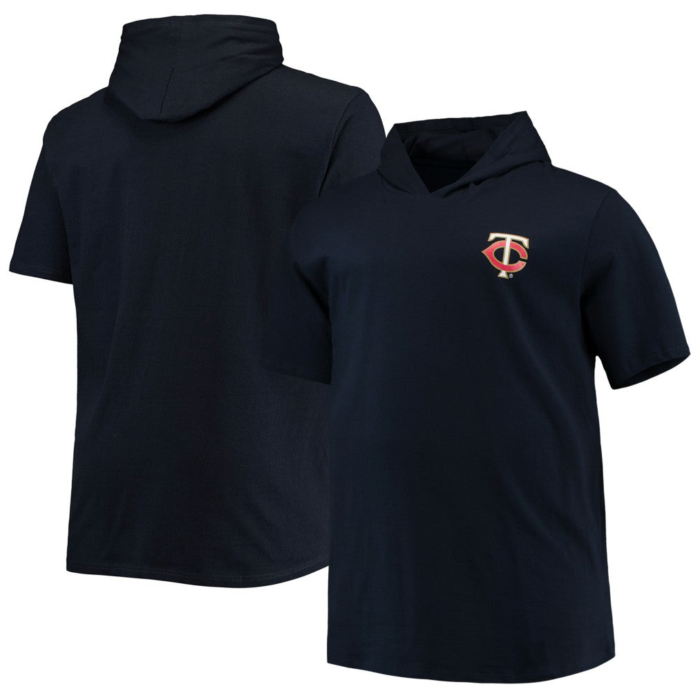 Minnesota Twins Big & Tall Jersey Short Sleeve Pullover Hoodie T-Shirt Navy