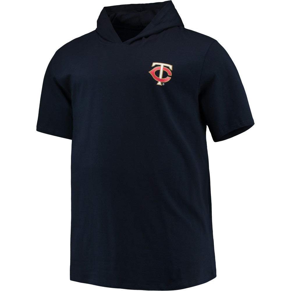 Minnesota Twins Big & Tall Jersey Short Sleeve Pullover Hoodie T-Shirt Navy