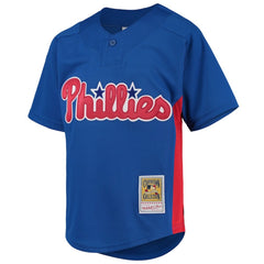 Roy Halladay Philadelphia Phillies Youth Cooperstown Collection Mesh Batting Practice Jersey Royal | Mitchell & Ness