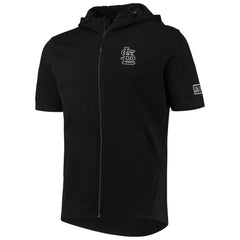 St. Louis Cardinals Levelwear Recruit Short Sleeve Full-Zip Hoodie Jacket Black