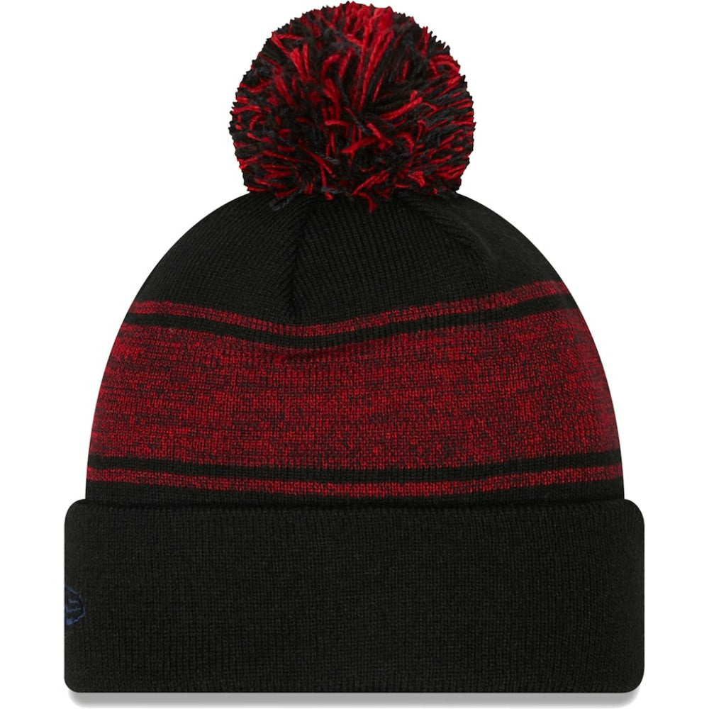 Boston Red Sox Chilled Cuffed Knit Hat with Pom Black | New Era