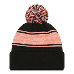 San Francisco Giants Chilled Cuffed Knit Hat with Pom Black | New Era