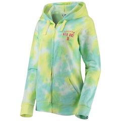 Boston Red Sox Women's Tie-Dye Full-Zip Hoodie White | New Era