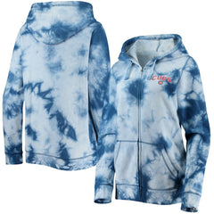 Chicago Cubs Women's Tie-Dye Full-Zip Hoodie Royal | New Era