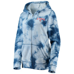 Chicago Cubs Women's Tie-Dye Full-Zip Hoodie Royal | New Era