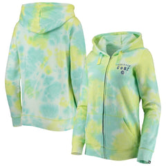 Chicago Cubs Women's Tie-Dye Full-Zip Hoodie White | New Era