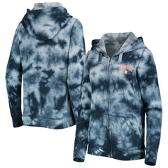 Houston Astros Women's Tie-Dye Full-Zip Hoodie Navy | New Era