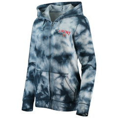 Minnesota Twins Women's Tie-Dye Full-Zip Hoodie Navy | New Era