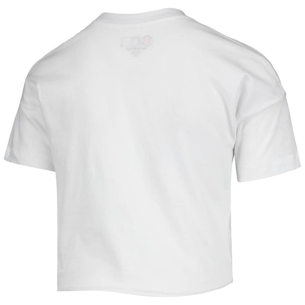 Colorado Rockies Girls Youth Flip Sequin Heart Crop Top White | New Era