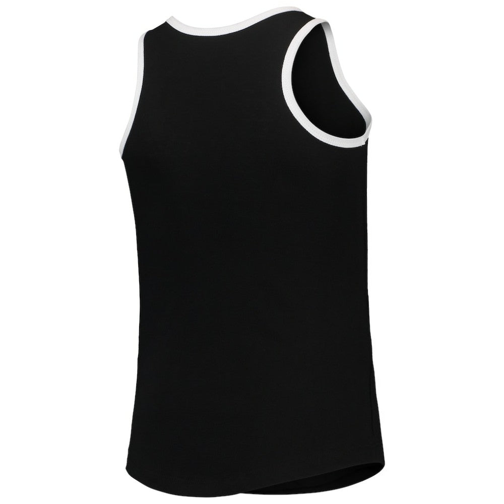 Chicago White Sox Girls Youth Henley Tank Top Black | New Era