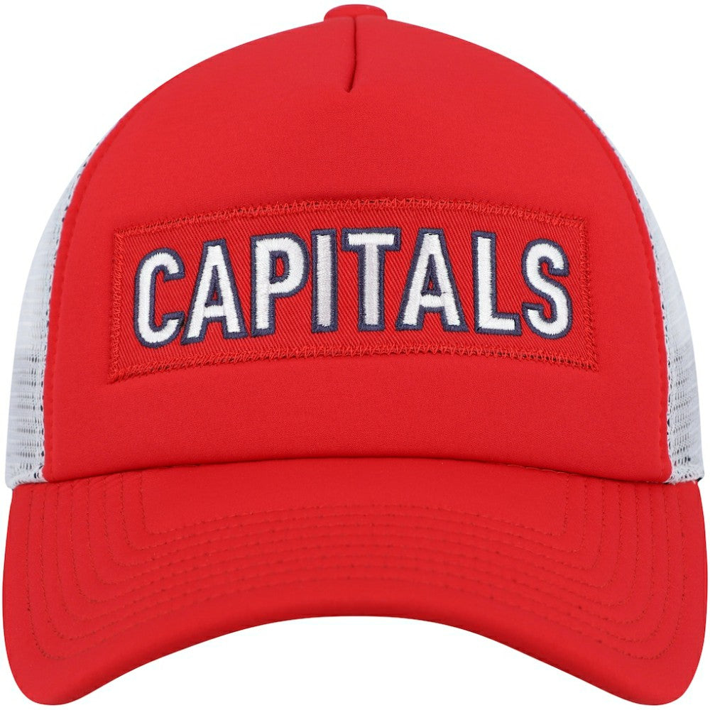 Washington Capitals adidas Team Plate Trucker Snapback Hat Red/White