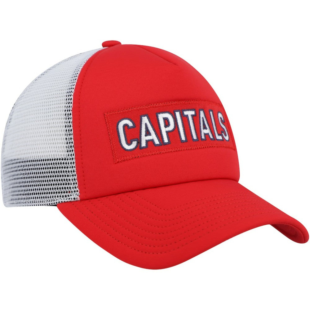 Washington Capitals adidas Team Plate Trucker Snapback Hat Red/White