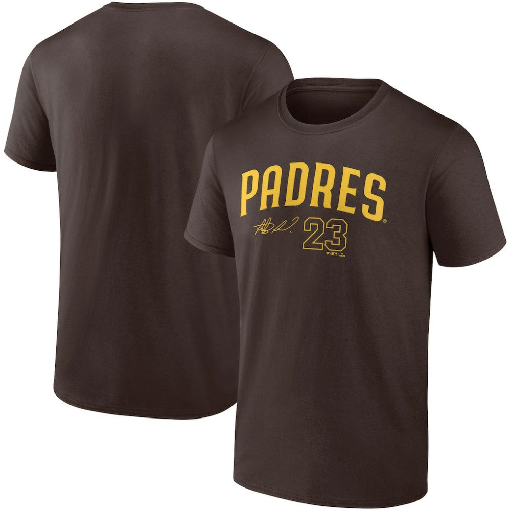 Fernando Tatis Jr. San Diego Padres Player Name & Number T-Shirt Brown
