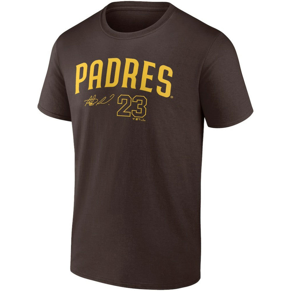 Fernando Tatis Jr. San Diego Padres Player Name & Number T-Shirt Brown
