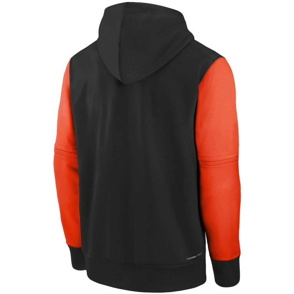 Baltimore Orioles Youth Authentic Collection Performance Pullover Hoodie Black/Orange | Nike