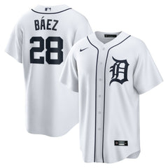 Javier Baez Detroit Tigers Home Replica Player Jersey White | Nike