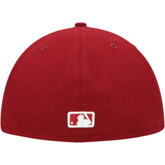 Tampa Bay Rays White Logo 59FIFTY Fitted Hat Cardinal | New Era