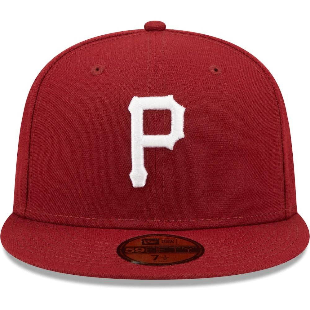 Pittsburgh Pirates White Logo 59FIFTY Fitted Hat Cardinal | New Era