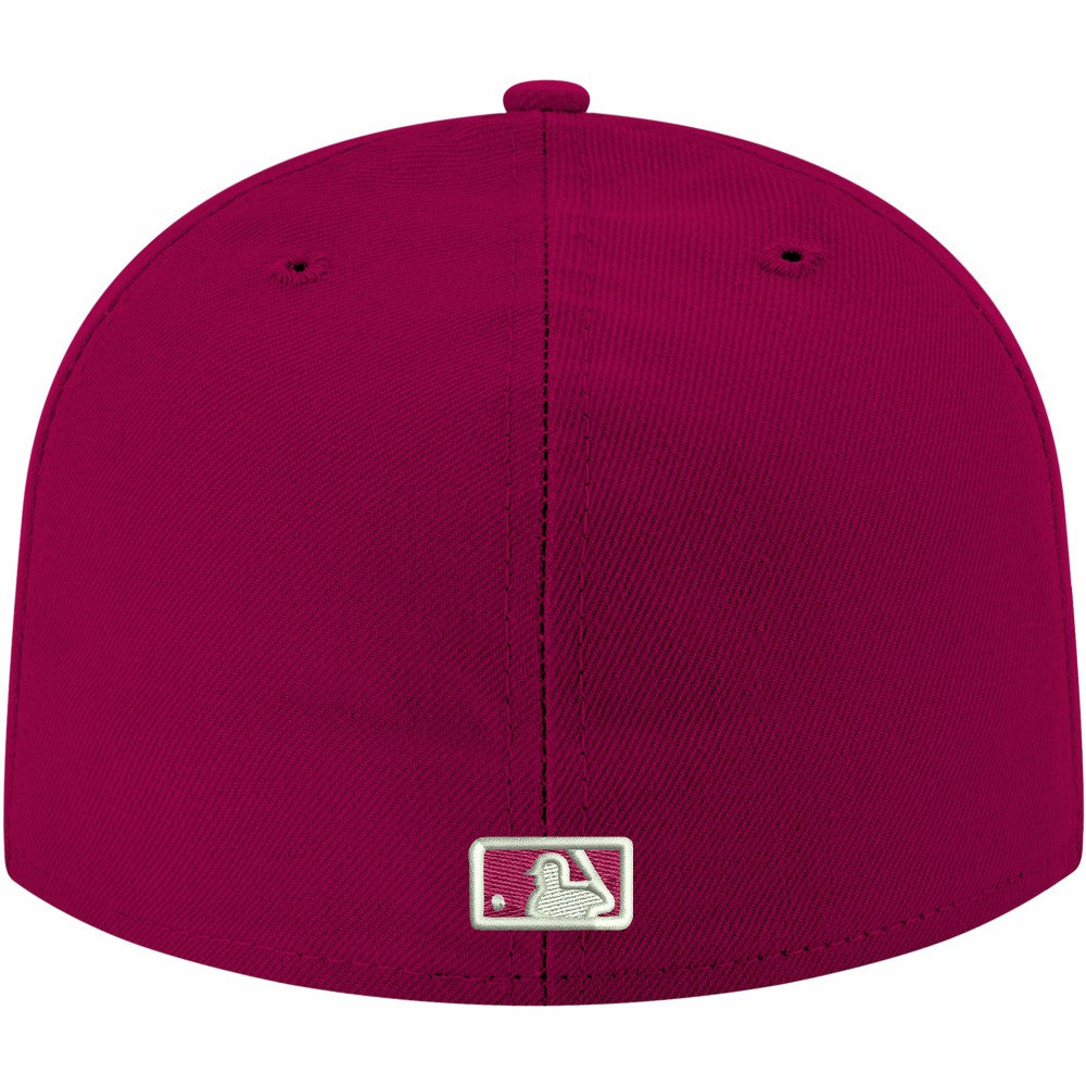 Minnesota Twins White Logo 59FIFTY Fitted Hat Cardinal | New Era