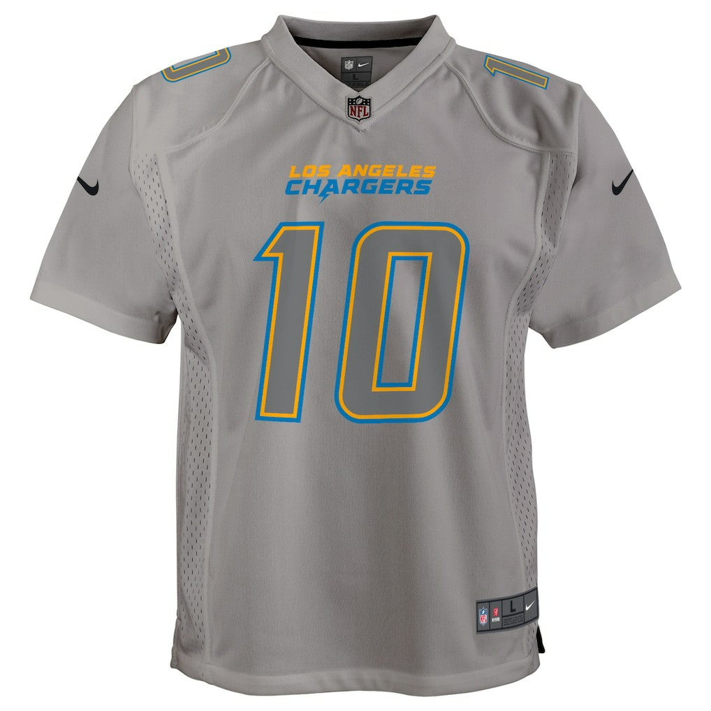 Justin Herbert Los Angeles Chargers Youth Atmosphere Game Jersey - Gray