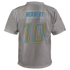Justin Herbert Los Angeles Chargers Youth Atmosphere Game Jersey - Gray